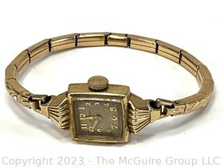 Hamilton Yellow Gold Vintage Women's 14K Watch 