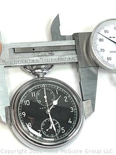 WWII Hamilton Model 23 AN-5742-1 Military Chronograph Pocket Watch Circa 1942