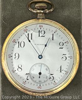 Waltham 20 Year Gold Plated Pocket Watch