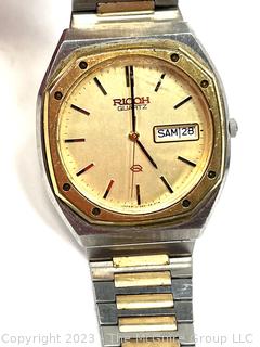 Men's Ricoh Two Tone Automatic Wrist Watch