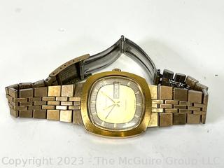 Bulova Automatic 23 Jewel Senator "E" Gold-Plated Wrist Watch, 1973