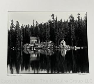 Large Format B&W Photograph of Shoreline of Pyramid Lake Nevada taken by Gilmore '85