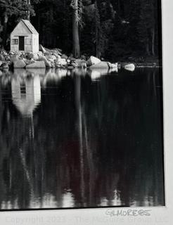 Large Format B&W Photograph of Shoreline of Pyramid Lake Nevada taken by Gilmore '85