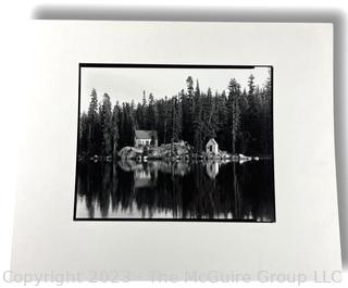 Large Format B&W Photograph of Shoreline of Pyramid Lake Nevada taken by Gilmore '85