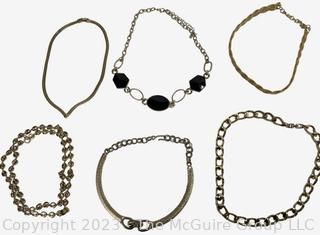 Six (6) Costume Jewelry Necklaces 