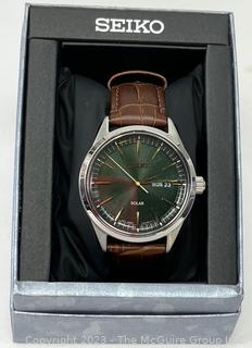 Seiko Conceptual Green Dial Men's Watch SNE529 in Box