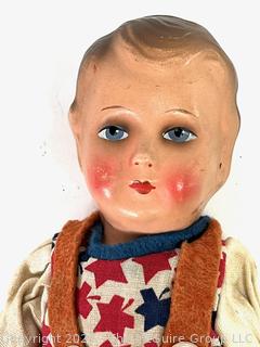 Antique 1930s Composition Child Doll  