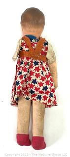 Antique 1930s Composition Child Doll  