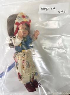 Antique 1930s Composition Souvenir Travel Doll Dressed in Ethnic Costumes - Poland. (was 0043CM)