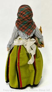 Antique 1930s Composition Souvenir Travel Doll Dressed in Ethnic Costumes - Eastern European.  Was 0007CM 