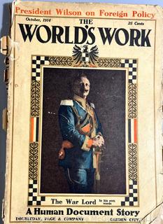 Magazines: 1926 Scribner's and (2) "The World's Work" including 1914. 