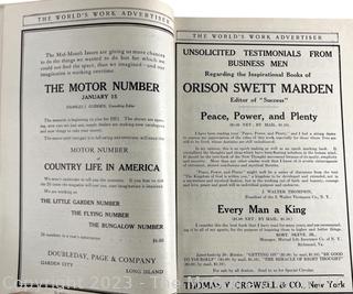 Magazines: 1926 Scribner's and (2) "The World's Work" including 1914. 