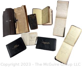 Grouping of Personal Diaries and Autograph Books from 1st Quarter of the 20th C