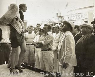 ACME News 10 x 12" B&W Photo of Juan and Eva Peron Campaigning. Argentina. 