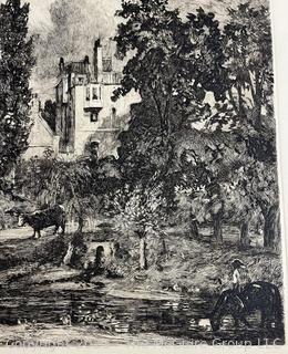 Landscape Engraving by John Constable (from book)