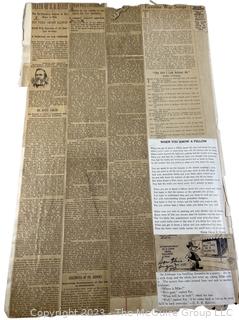 1930's Historical Events Newspaper Clippings