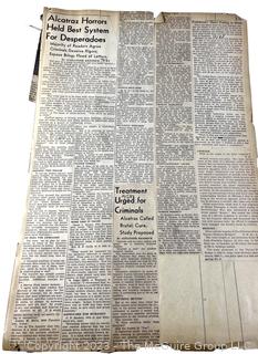 1930's Historical Events Newspaper Clippings