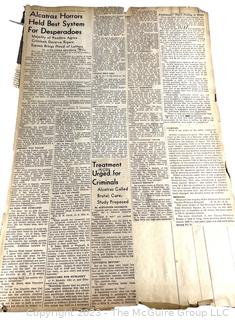 1930's Historical Events Newspaper Clippings