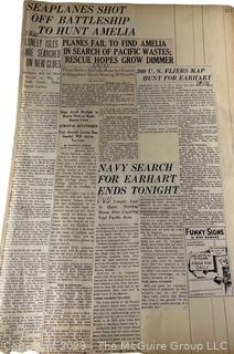 1930's Historical Events Newspaper Clippings