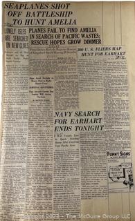 1930's Historical Events Newspaper Clippings