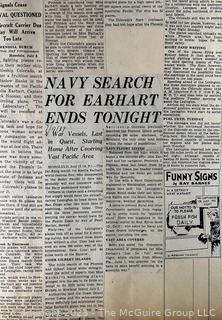 1930's Historical Events Newspaper Clippings