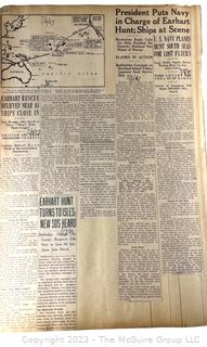 1930's Historical Events Newspaper Clippings