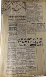 1930's Historical Events Newspaper Clippings