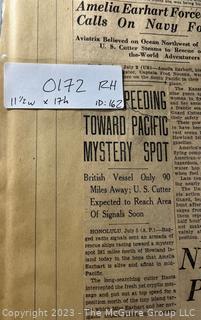 1930's Historical Events Newspaper Clippings