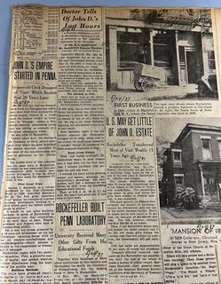 1930's Historical Events Newspaper Clippings