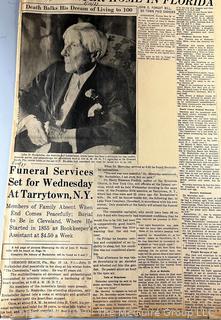 1930's Historical Events Newspaper Clippings