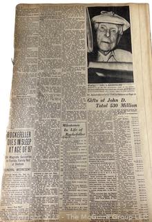 1930's Historical Events Newspaper Clippings