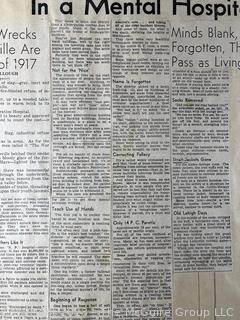 1930's Historical Events Newspaper Clippings