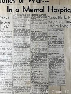 1930's Historical Events Newspaper Clippings