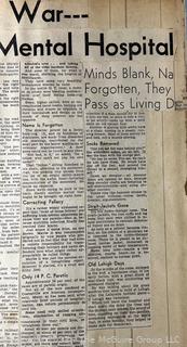 1930's Historical Events Newspaper Clippings