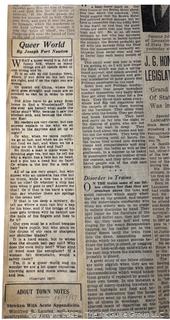 1930's Historical Events Newspaper Clippings