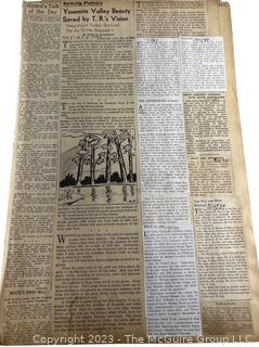 1930's Historical Events Newspaper Clippings