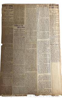 1930's Historical Events Newspaper Clippings