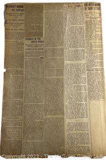 1930's Historical Events Newspaper Clippings