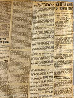 1930's Historical Events Newspaper Clippings