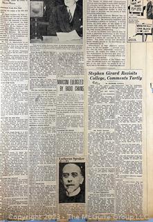 1930's Historical Events Newspaper Clippings