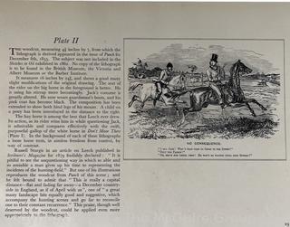 Loose Pages from book titled "The Noble Science - John Leech in the Hunting Field" by Thomas Bodkin. Published in London.  Descriptions of 14 Plates and Color Prints. 10 x 14" See the many photos posted in the photo gallery