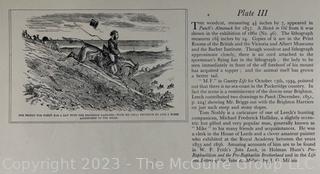 Loose Pages from book titled "The Noble Science - John Leech in the Hunting Field" by Thomas Bodkin. Published in London.  Descriptions of 14 Plates and Color Prints. 10 x 14" See the many photos posted in the photo gallery