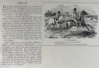 Loose Pages from book titled "The Noble Science - John Leech in the Hunting Field" by Thomas Bodkin. Published in London.  Descriptions of 14 Plates and Color Prints. 10 x 14" See the many photos posted in the photo gallery