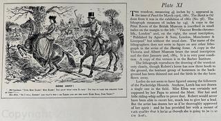 Loose Pages from book titled "The Noble Science - John Leech in the Hunting Field" by Thomas Bodkin. Published in London.  Descriptions of 14 Plates and Color Prints. 10 x 14" See the many photos posted in the photo gallery