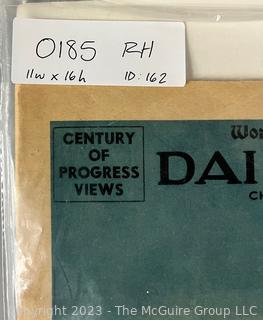 1933 The Chicago Daily Times Special Publication Featuring The Famous "Century Of Progress" Chicago World's Fair