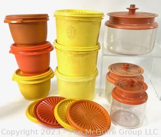 Group of Vintage Tupperware Storage Containers