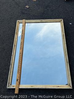 Metal Framed Wall Mirror. 26" x 32".