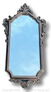 Gilt Wall Mirror in Scroll Frame