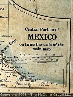 Map: Mexico. 1916. National Geographic