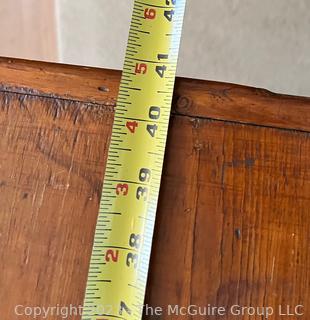 Antique Primitive Pine Covered Dough Box or Sugar Cabinet.  41" x 19" x 35".